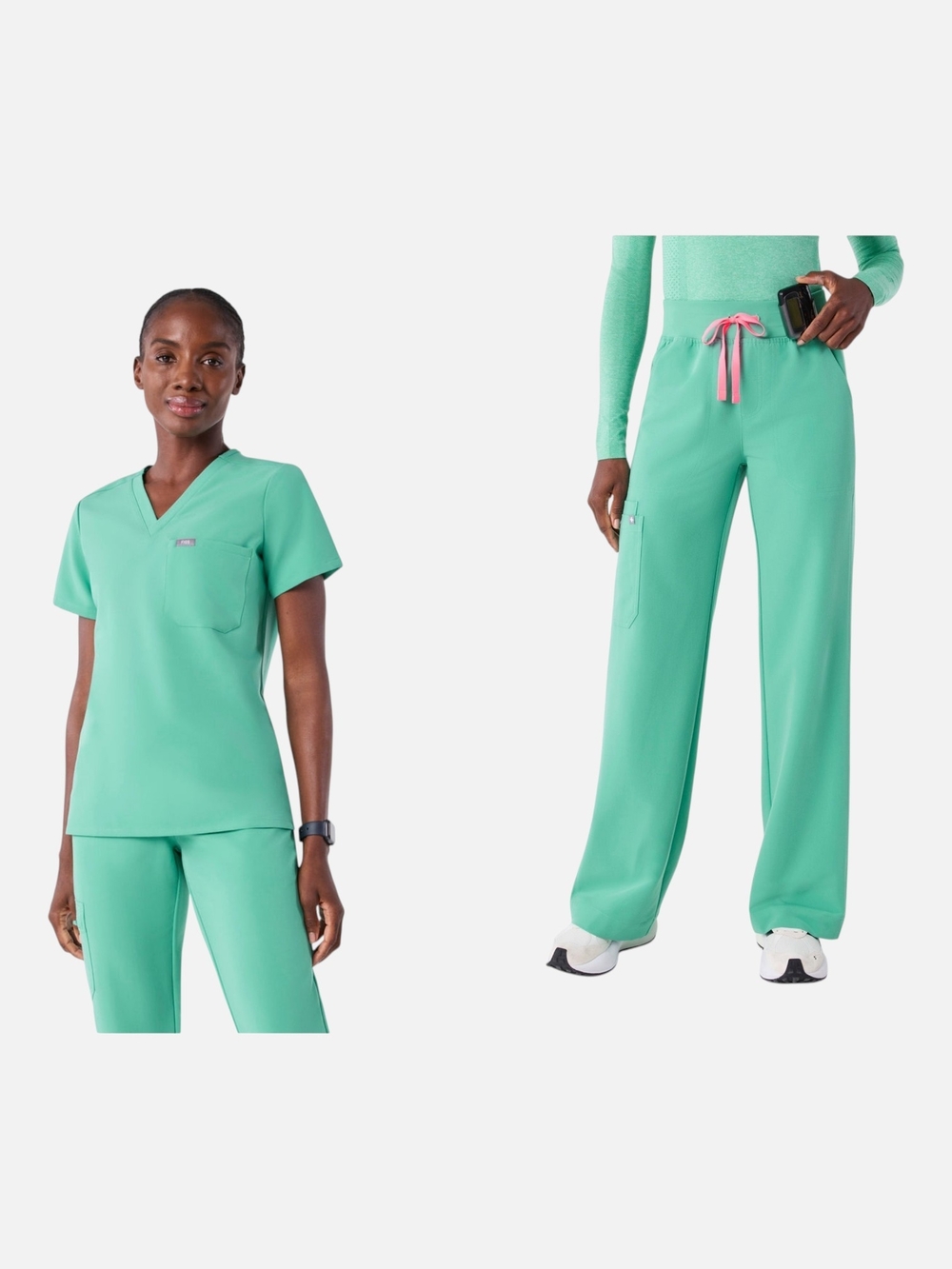 Figs Surgical Green Scrub Set